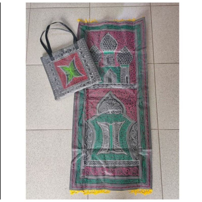 SAJADAH TAS BORDIRAN PINTU ACEH / TAS SAJADAH ACEH LEMBUT