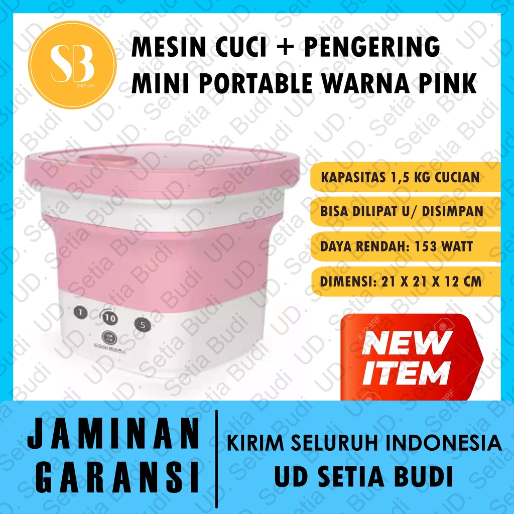 Mini Mesin Cuci Lipat Portable + Pengering Foldable Washing Machine