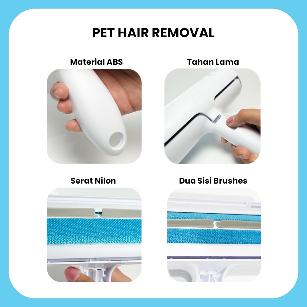 Pembersih Bulu Kucing/Anjing Pet Hair Removal Rol Ajaib Rol Pembersih Rambut Kucing Dan Anjing Rol Pembersih Rambut Hewan Peliharaan