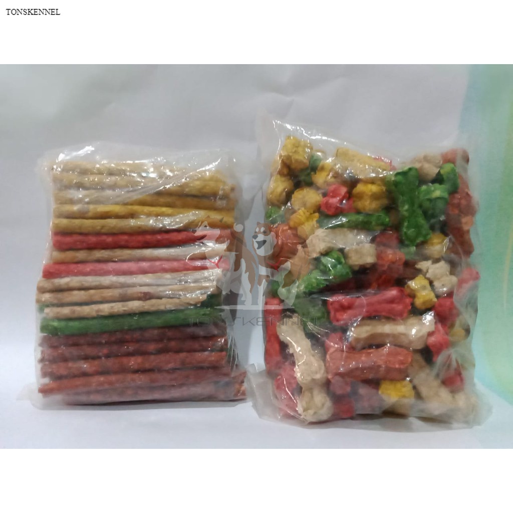 MUNCHY BONE MIX PER PCS Rasa Tulang tulangan Gigitan GIgit Anjing Dog food Cemilan Dogfood