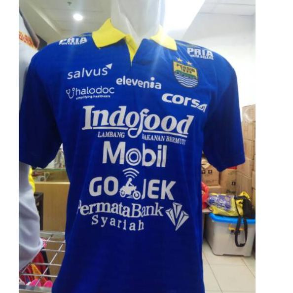 BEST SELLER Jersey Persib Bandung kerah 2019 (Sablon) liga1