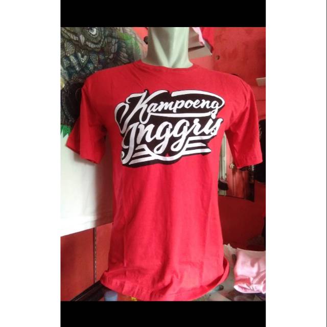 Kaos oblong merah 24s