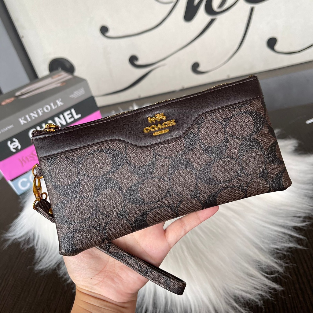 Coach Signature HPO Pouch Wallet Dompet HP Premium sb