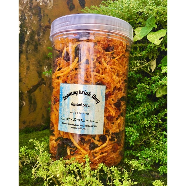 

kentang kriuk ibuq sambal paru