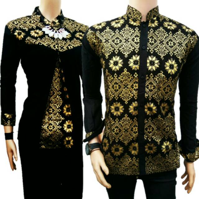 Keluarga Batik Couple Sarombit Seragaman Kondangan Tanah 