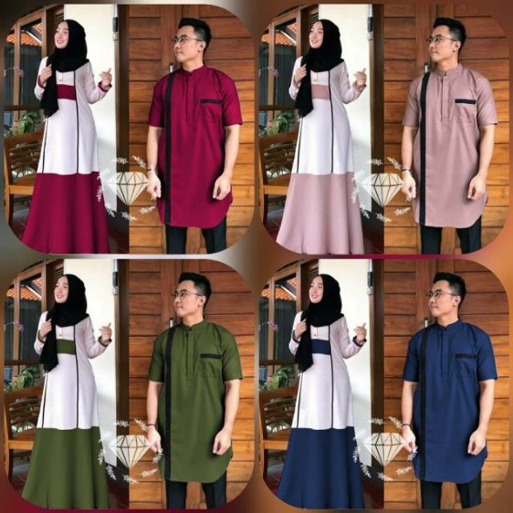 COD ✔ COUPLE CENDRAWASIH MF / CP CENDRAWASIH MUSLIM / BAJU PASANGAN WANITA DAN PRIA