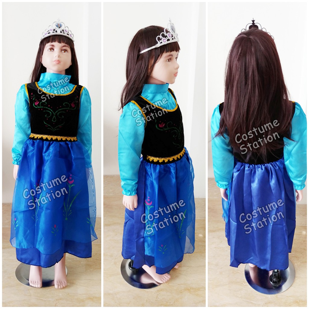 Kostum Anna Frozen / Costume Disney Princess Anna anak perempuan