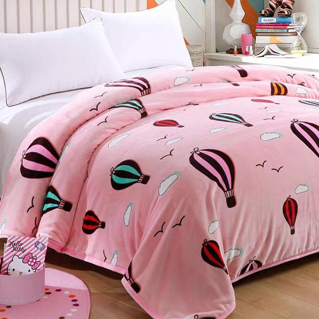 Selimut Halus Dan Lembut Selimut Halus Bulu Domba Lembut Tebal Ul RA400  Halus 180X200 Motif Balon