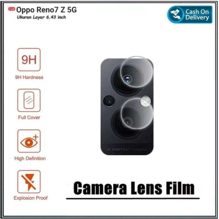 Tempered Glass Camera Oppo Reno 7Z 5G - Anti Gores Kamera Oppo Reno 7Z