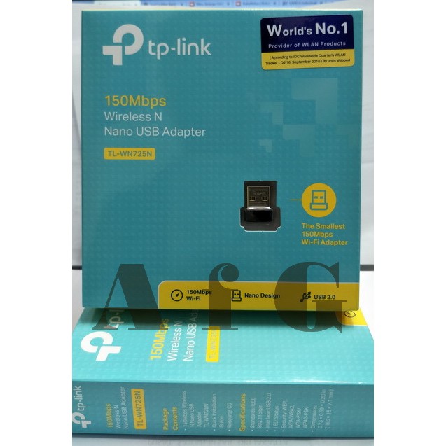 TPLINK TL-WN 725N Usb WiFi Mini Wireless Adapter 150MBPs