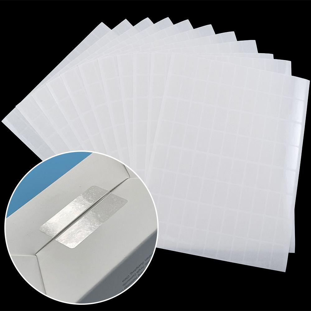 Preva 1000pcs Sealing Sticker Bening Transparan Perlengkapan Kantor Self Adhesive Label