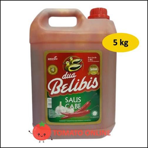 

Promo Spesial - Sambal Saus Cabe Dua Belibis Jerigen Dirigen Galon 5 Kg / 5Kg