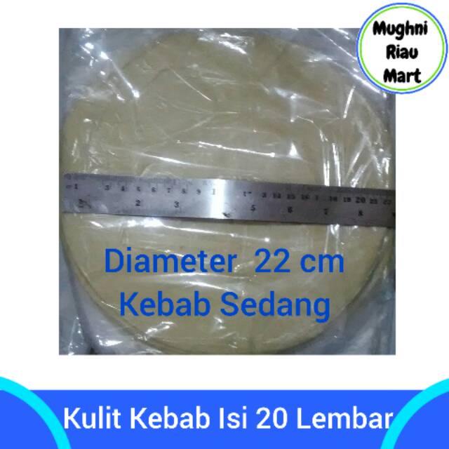 Kulit Kebab / Tortilla Isi 20 Lembar - Frozen Food