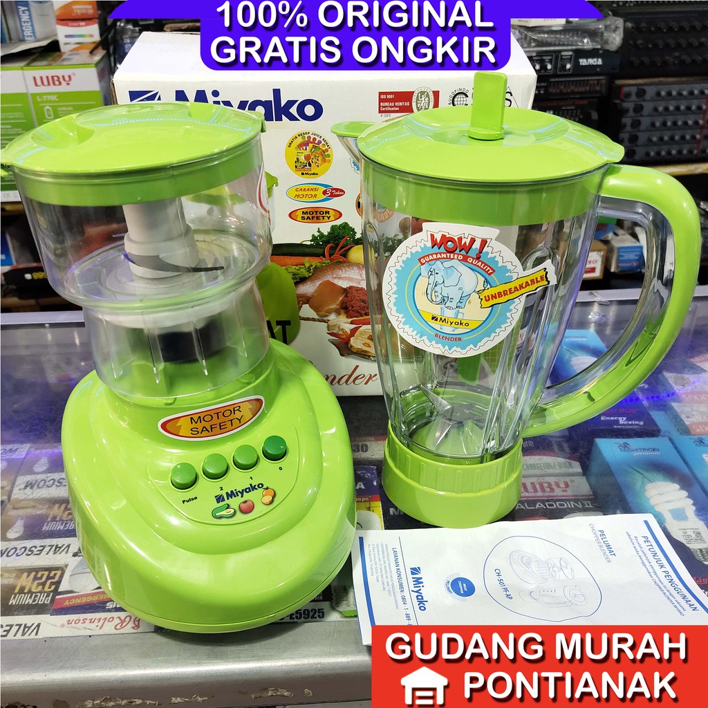 Blender Choper Miyako CH 501 PF AP pelumat daging bumbu basah dan kering 1,5liter 1.5