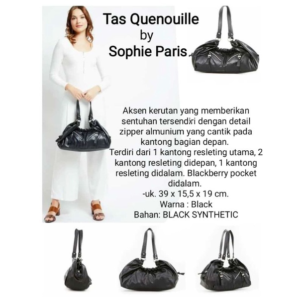 Tas Selempang Wanita Besar Tas Multistyle Tas Cangklong Terbaru Original Sophie Paris