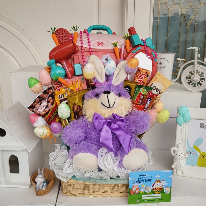 

Paket dekorasi box hampers easter bunny eggs kelinci telur paskah 125