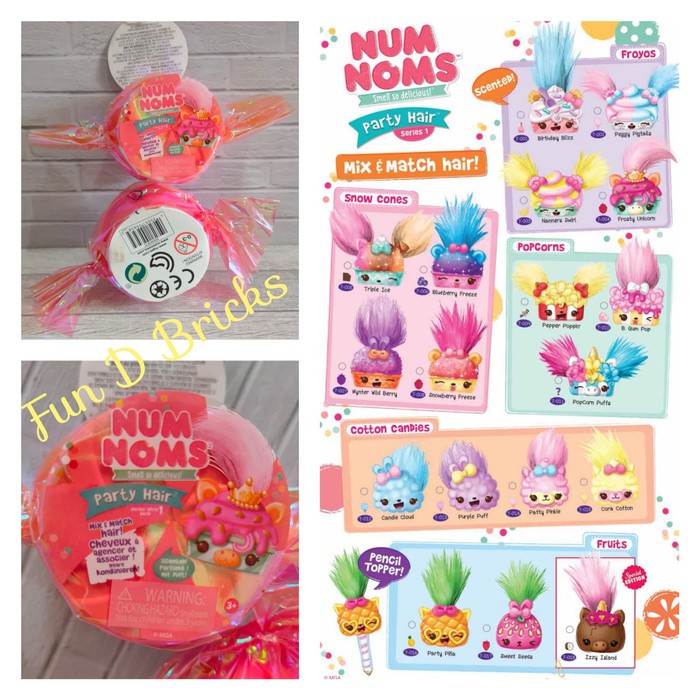 Num Noms Party Hair Squishy Aksesories Pencil