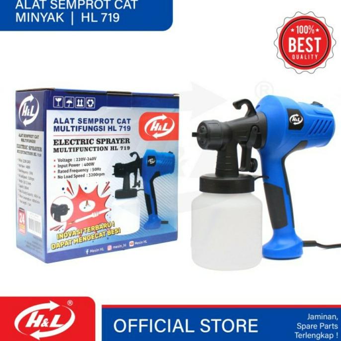 Electric Spray Gun Hl 719 Alat Semprot Cat Elektrik H&L