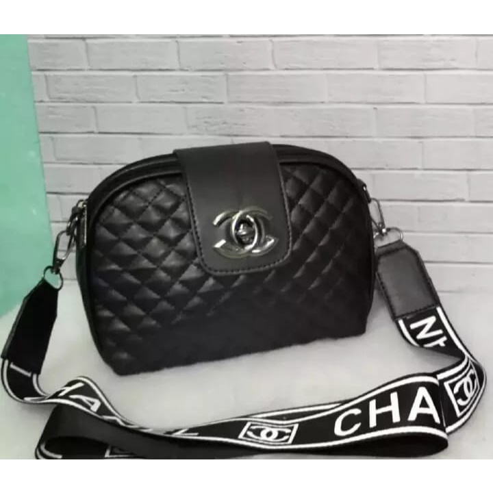 Tas selempang wanita Tali Bapau Channel/sling bag wanita/croco wanita/Tote bag/Tas import