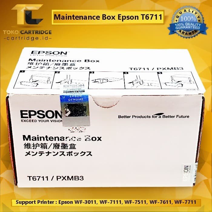 Pembuangan Tinta T6711 New Printer Epson 7710 3010 3011 3520 3530 3540