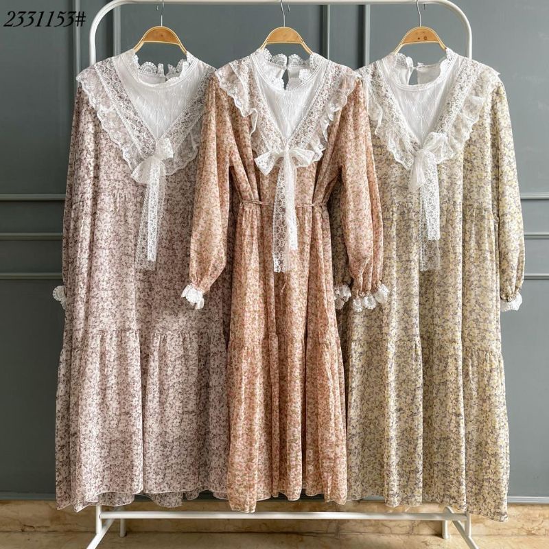 Nastya Flower tunik / Baju Atasan wanita bunga-bunga Import bangkok