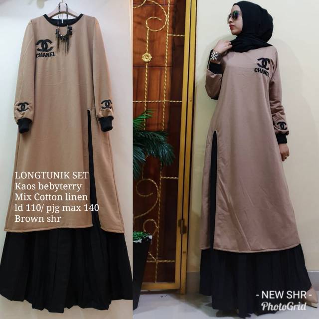 Long tunik set ori SHR