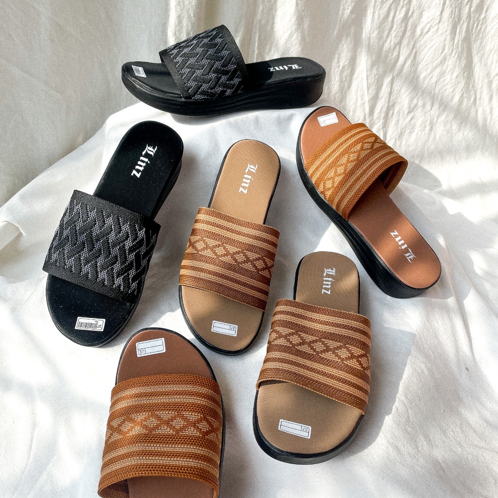 Ready lagi AW - Sandal Selop Muka Jadi 3CM | Sandal Selop Wanita