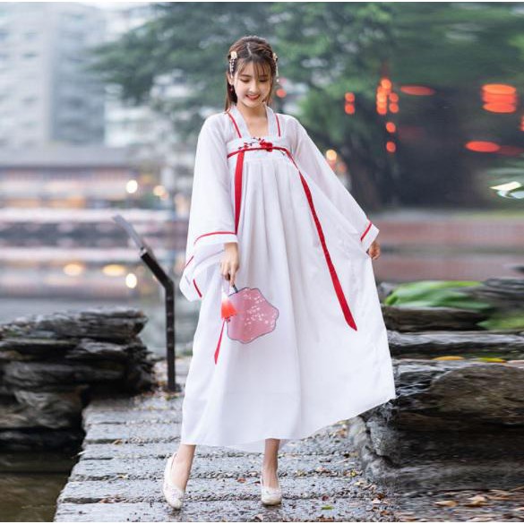 Rahma | Cc-129 Hanfu Unisex Wanita Baju Tradisional Cina Han Kimono Kostum