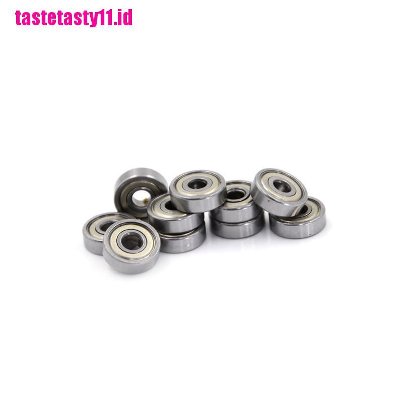 10 Pcs Miniatur Pelindung Metrik Radial Bahan Karet Logam Model 625ZZ