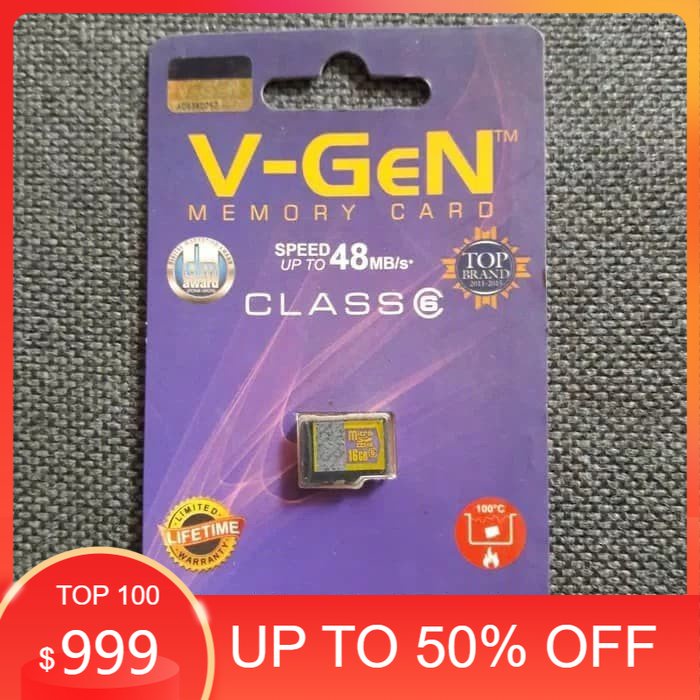 memori vgen 16gb class 6/micro sd vgen 16gb class 6
