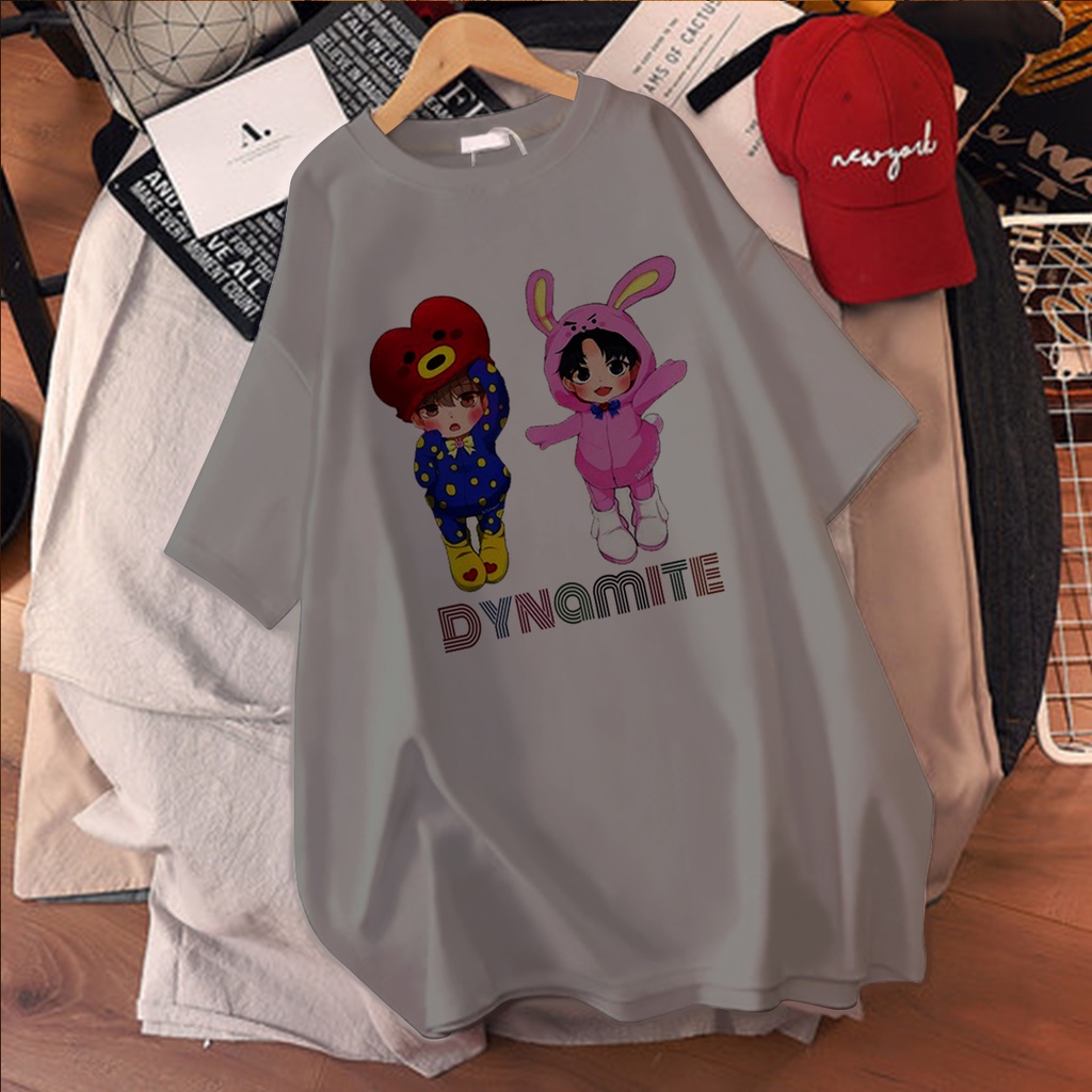 CALVIERO SHOP - BAJU KAOS WANITA DEWASA PRINT CASUAL DYNAMITE CUTE