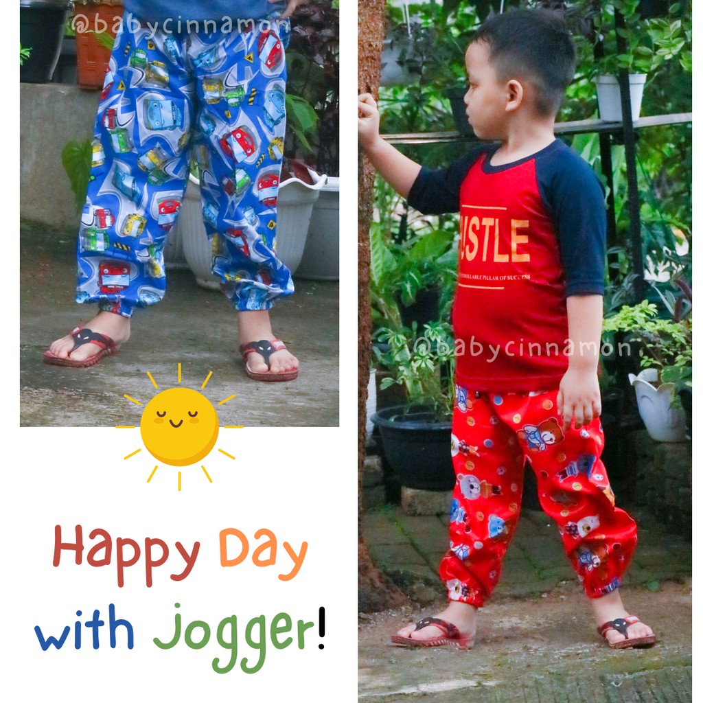 (Anak Laki) Jogger KARAKTER Uk 1-12 Tahun / Joger Pants Celana Panjang Anak  Laki Cowok Grosir