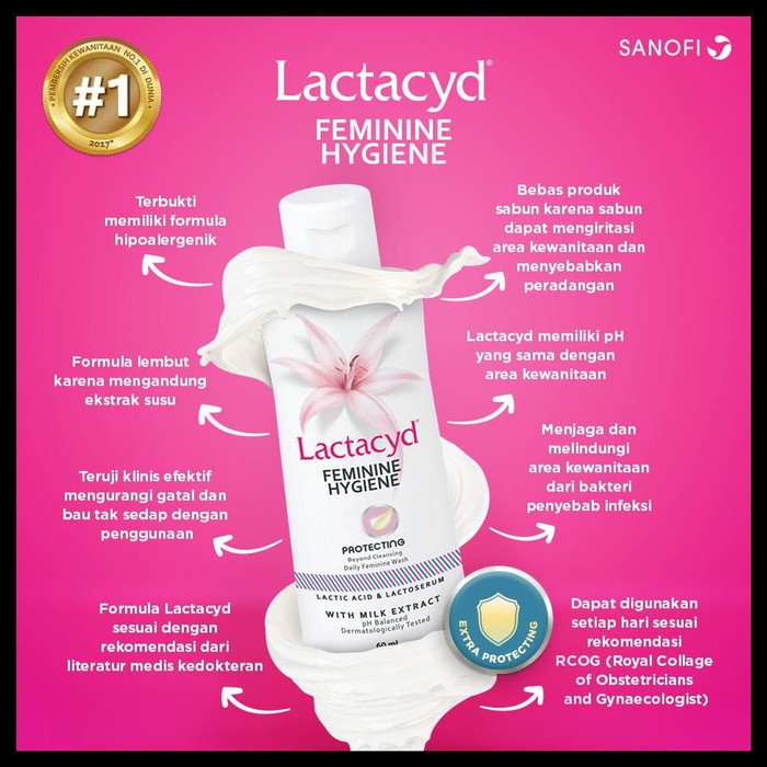 Lactacyd All Day Care / Lactacyd Feminine Hygenis Protect /Pembersih Kewanitaan 60 ml