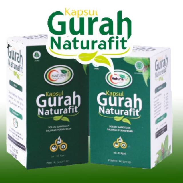 Kapsul Gurah Naturafit Obat Herbal untuk Flu / Pernapasan