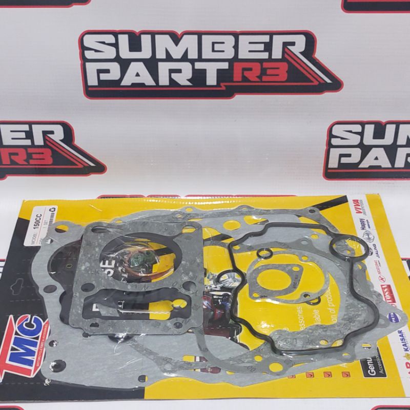 (tmc) gasket fullset appktm 200cc perpak paking full set - sparepart motor roda tiga - viar kaisar h