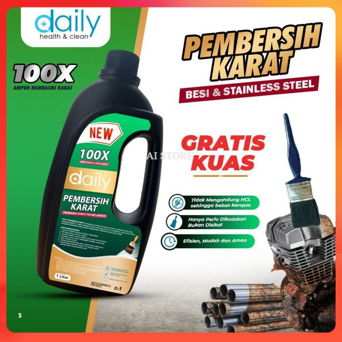 PEMBERSIH KARAT BESI &amp; STAINLESS STEAL DAILY AMPUH HILANGKAN KARAT