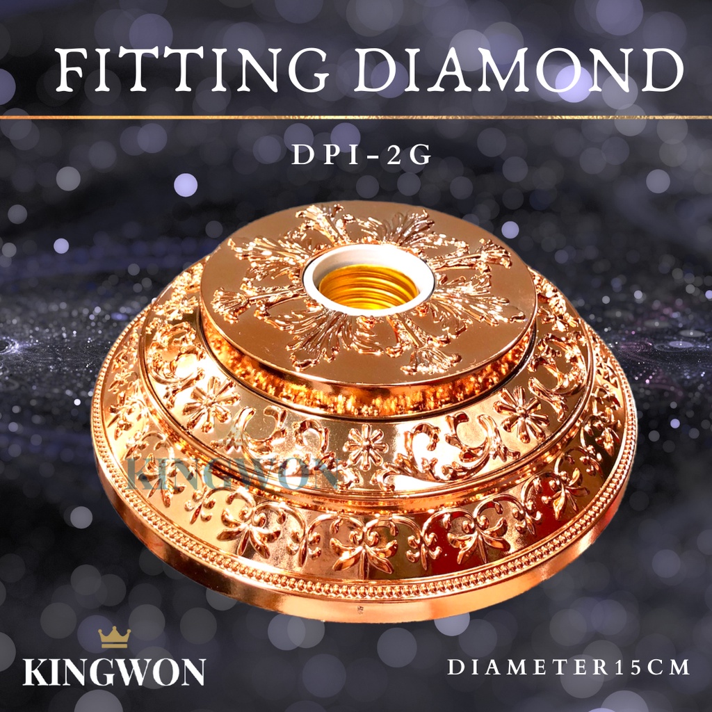 FITTING LAMPU PLAFON HIAS DIAMOND DPI 2 G KINGWON