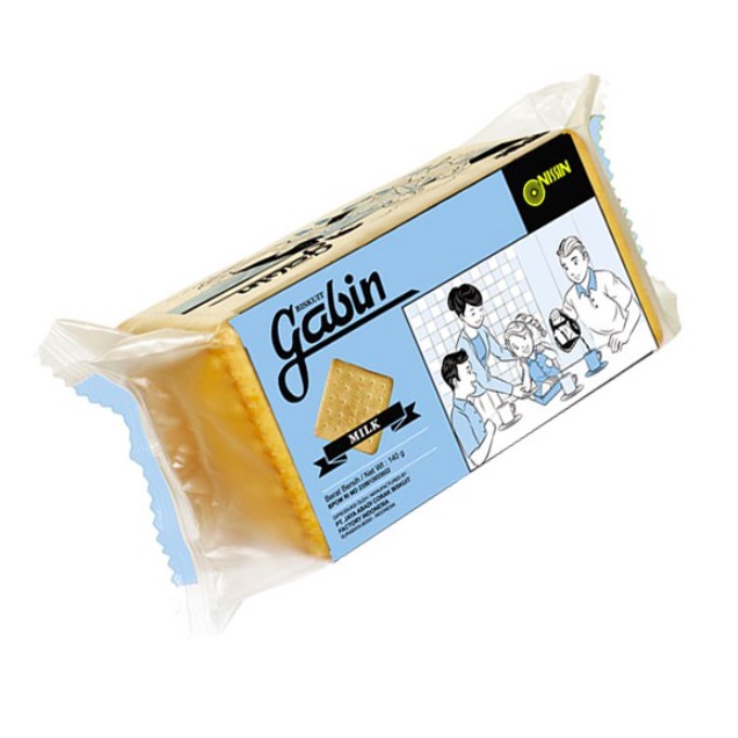 Nissin Gabin Milk 140 gram Gabin Nissin Milk Kue Gabin Kue Kabin