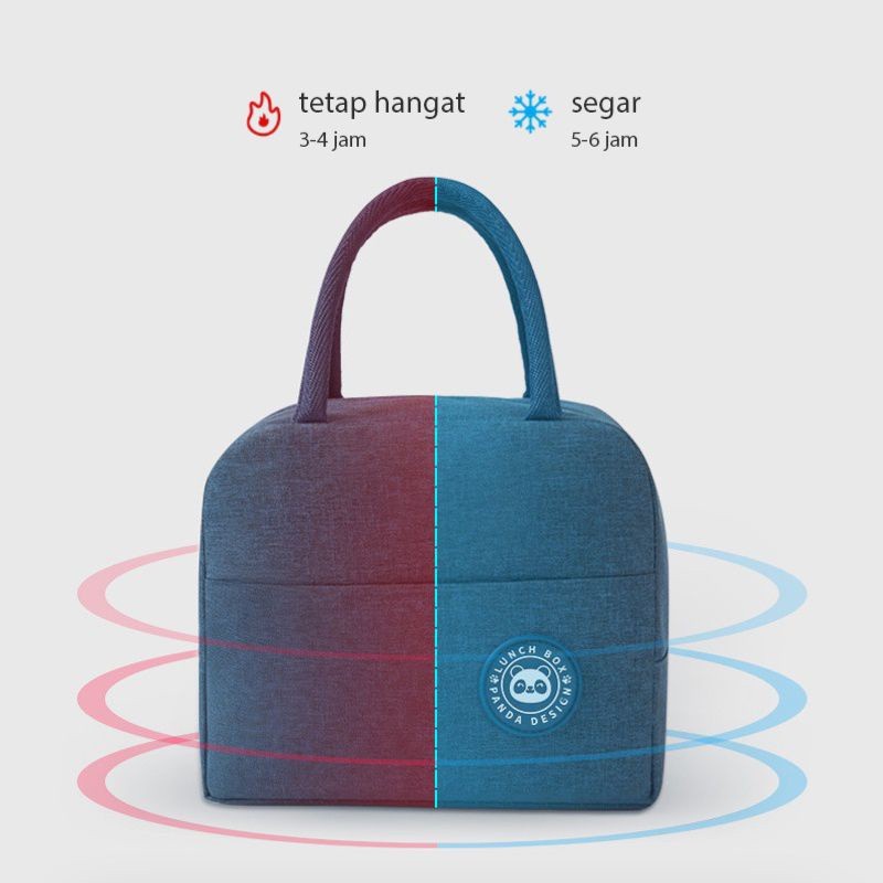 TAS BEKAL LUNCH COOLER BAG TAS TERMAL BOX MAKANAN ALUMINIUM KOTAK MAKAN