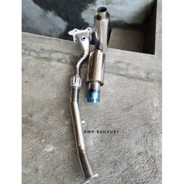 Knalpot mobil racing Honda jazz