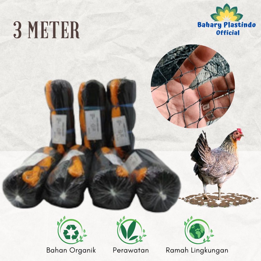 Jaring Ayam 3 Meter Jaring Pagar Ayam Jaring Pagar Tanaman Lebar 3 Meter