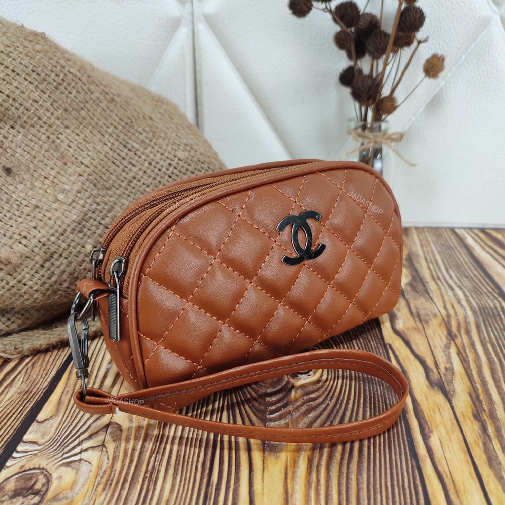 NAGITA / Dompet Wanita Kerang 2Ruang - DOMPET CHNL BAKPAO 0942-TAN