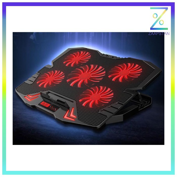 NAJU ICE FAN Cooling Pad Laptop 5 Kipas - K5 - Black