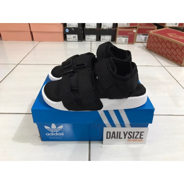 Adidas Adilette 2.0 Sandal Black White - Sandal Adidas Adilette