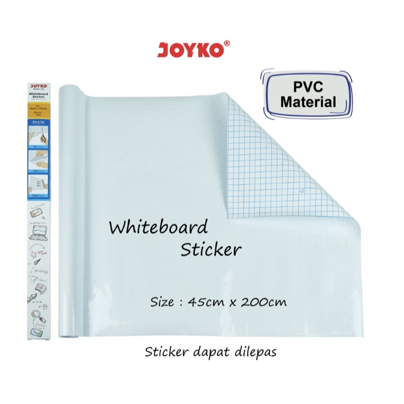 

Stiker Papan Tulis Putih Whiteboard Sticker Joyko WBSK-150