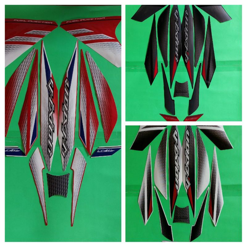 Striping Stiker Lis Les Body Motor Full Set Yamaha New Vixion Lightning 2014 Standar Original Kualit