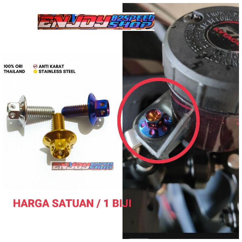 Baut pb Probolt dudukan tabung master rem Big asli stainles harga satuan