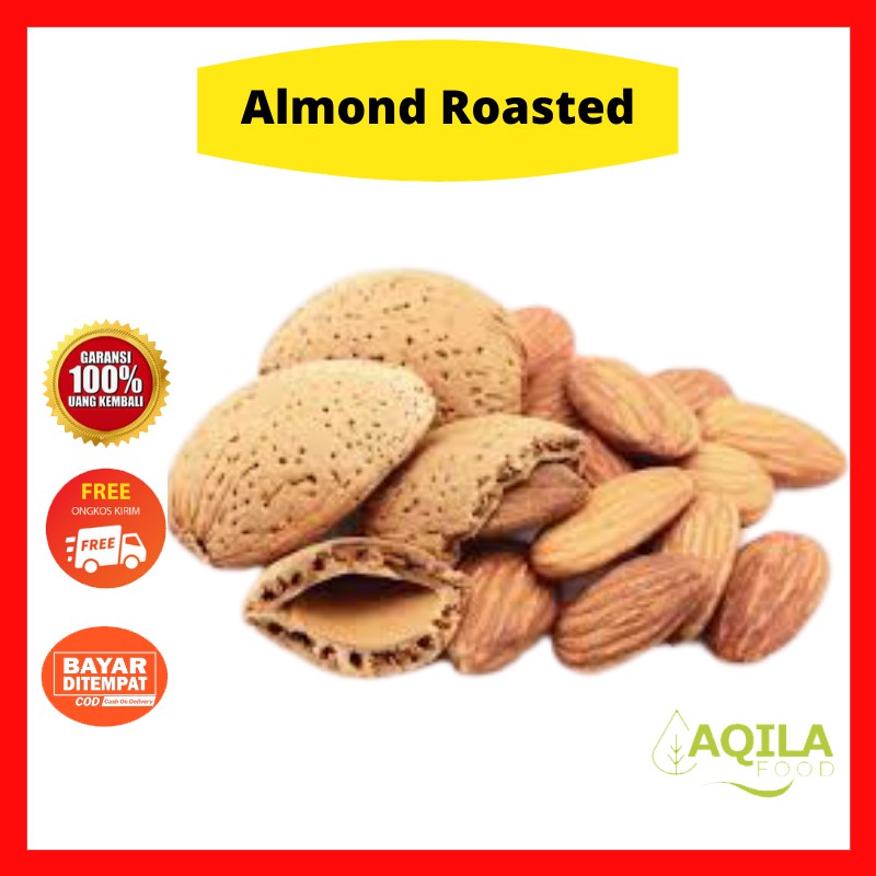 

✔ Kacang Almond Roasted / Almond Panggang Utuh / Kacang Almond Buat Susu Pelancar Asi Booster