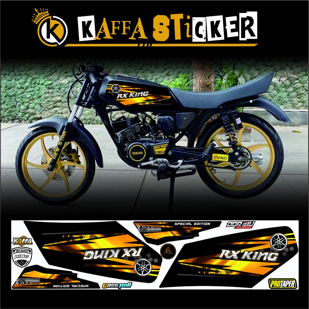 Sticker Striping Rx King Variasi Stiker Rx King Variasi Gold