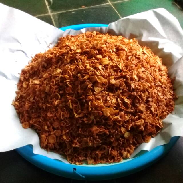 

Bawang goreng 'tolenjeng goreng' original dan pedas 1 kg
